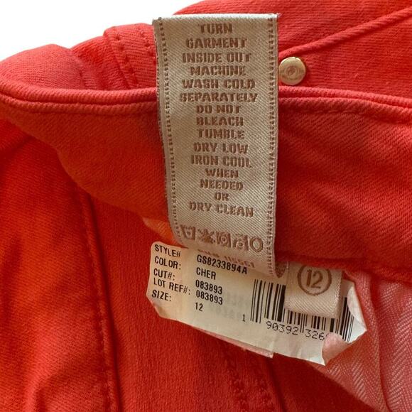 JEN 7 by 7 for all Mankind Raw Hem Skinny Stretch Ankle Jeans in Cher Sz 12 - Picture 11 of 13